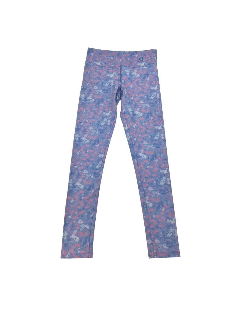 Virtual Sensuality Fit Womens Active Leggings Violet/Multi Print Size Small